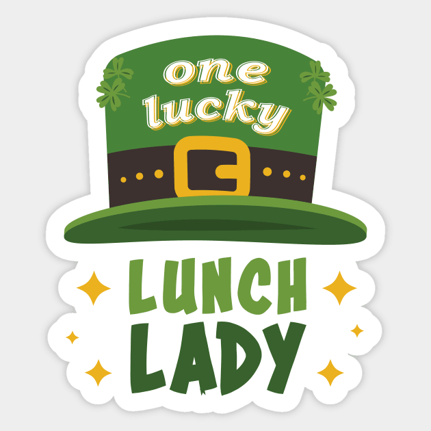 St. Paddy's DayOne Lucky Lunch Lady Sticker by star trek fanart and more